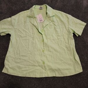 A New Day Mint Green Collared Shirt